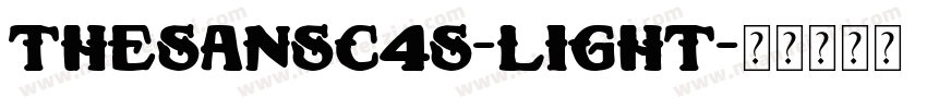 thesansc4s-light字体转换