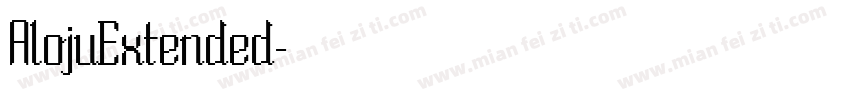 AlojuExtended字体转换
