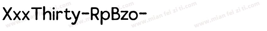 XxxThirty-RpBzo字体转换