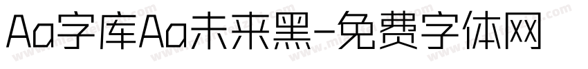 Aa字库Aa未来黑字体转换