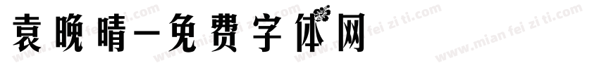 袁晚晴字体转换