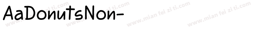 AaDonutsNon字体转换