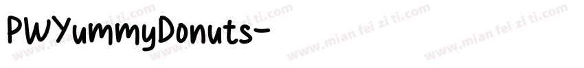 PWYummyDonuts字体转换