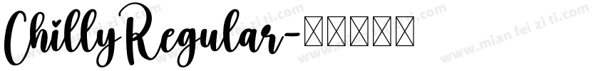 ChillyRegular字体转换