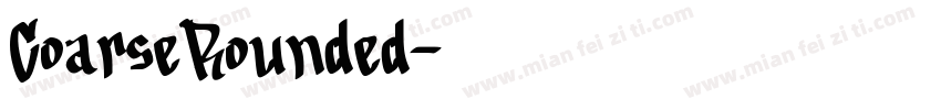 CoarseRounded字体转换