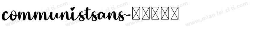 communistsans字体转换