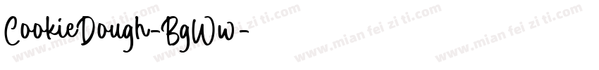 CookieDough-BgWw字体转换