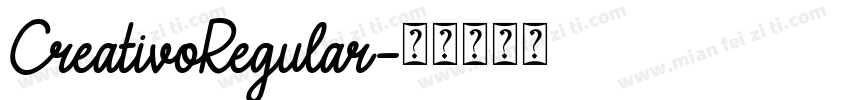 CreativoRegular字体转换