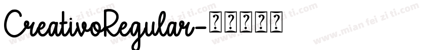 CreativoRegular字体转换
