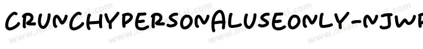 CrunchyPersonalUseOnly-nJWP字体转换