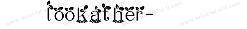 意大利花体lookather字体转换