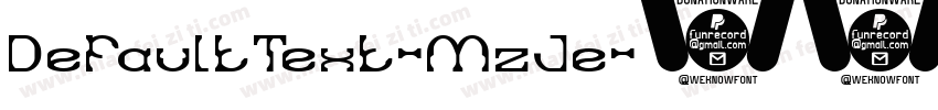 DefaultText-MzJe字体转换