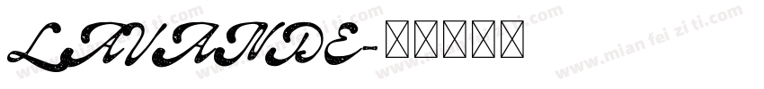 LAVANDE字体转换