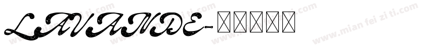 LAVANDE字体转换