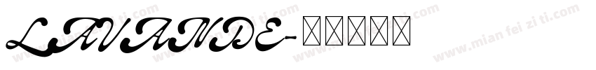 LAVANDE字体转换