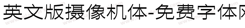 英文版摄像机体字体转换