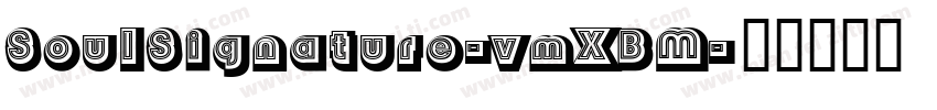 SoulSignature-vmXBM字体转换