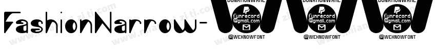 FashionNarrow字体转换
