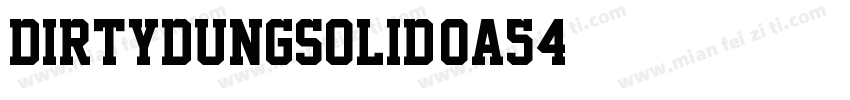 DirtyDungSolid-OA54字体转换