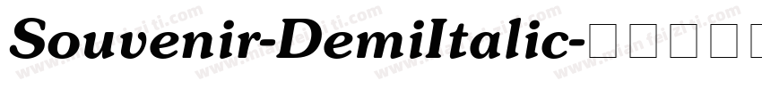 Souvenir-DemiItalic字体转换