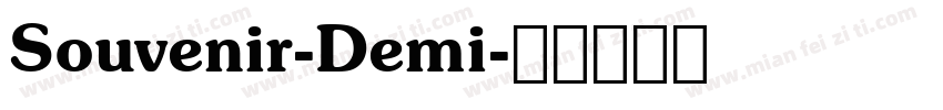 Souvenir-Demi字体转换