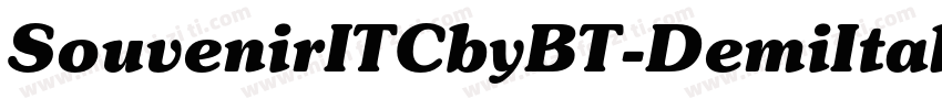SouvenirITCbyBT-DemiItalic字体转换