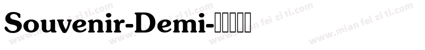 Souvenir-Demi字体转换