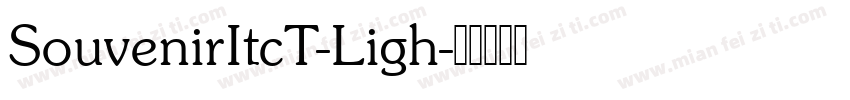 SouvenirItcT-Ligh字体转换