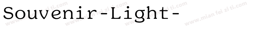 Souvenir-Light字体转换