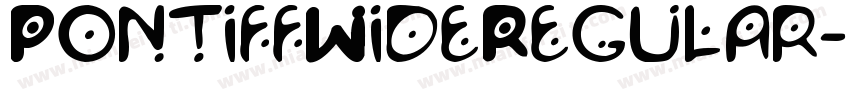 PontiffWideRegular字体转换