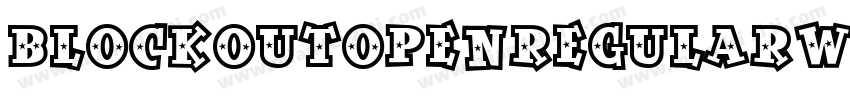 BlockOutOpenRegularW字体转换