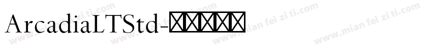 ArcadiaLTStd字体转换