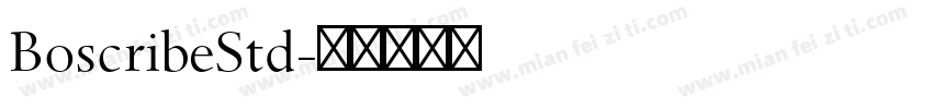 BoscribeStd字体转换