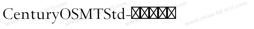 CenturyOSMTStd字体转换