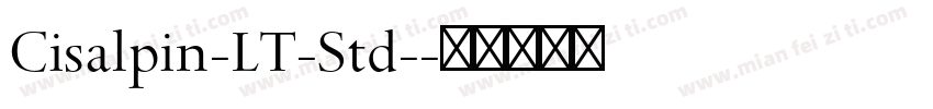 Cisalpin-LT-Std-字体转换