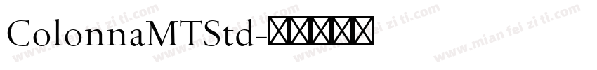 ColonnaMTStd字体转换