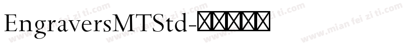 EngraversMTStd字体转换