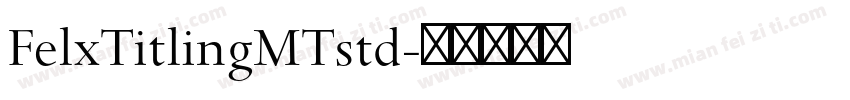 FelxTitlingMTstd字体转换