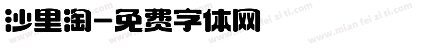 沙里淘字体转换