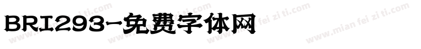 BRI293字体转换