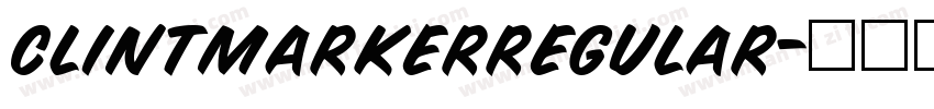 ClintMarkerRegular字体转换