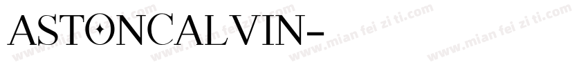 ASTONCALVIN字体转换
