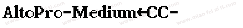 AltoPro-Medium_CC字体转换