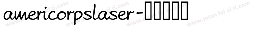 americorpslaser字体转换