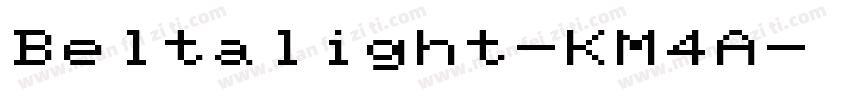 Beltalight-KM4A字体转换