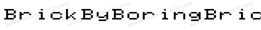 BrickByBoringBrick-zx4a字体转换