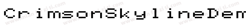 CrimsonSkylineDemoRegular-8MM4A字体转换