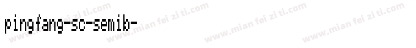 pingfang-sc-semib字体转换