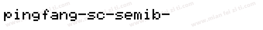 pingfang-sc-semib字体转换