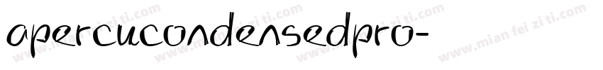 apercucondensedpro字体转换